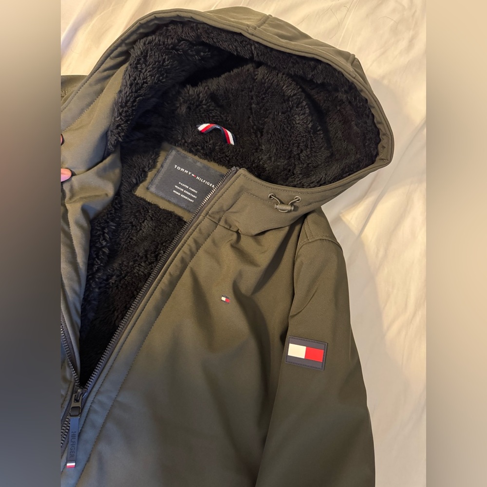 Tommy Hilfiger Olive Hooded Jacket